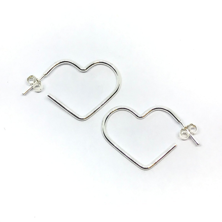 Aros corazon pasante