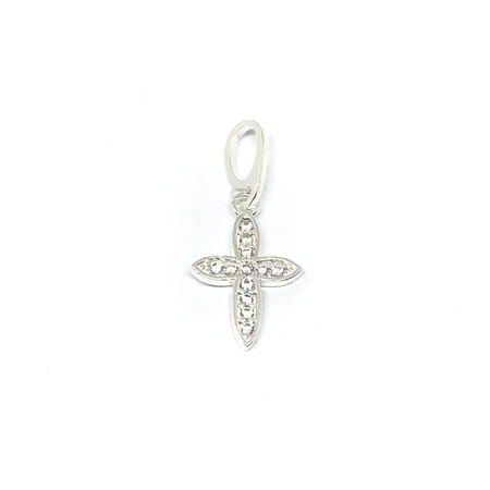 Dije cubic corazon de 8mm engarzado