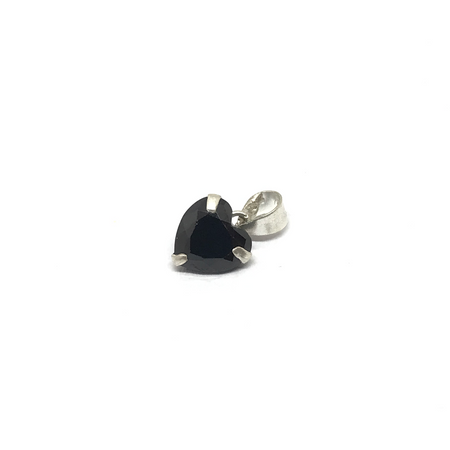 Dije cubic redondo de 8mm engarzado