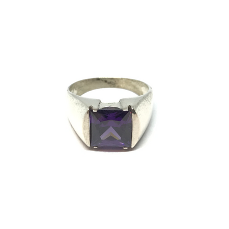 Anillo con cubic cuadrado en colores varios
