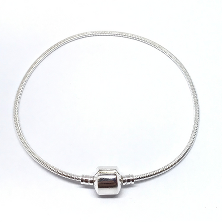 Pulsera cola de rata con cierre de 18cm