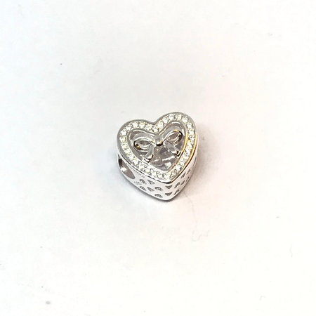 Dije con cubic para pulsera (igual de ambos lados)