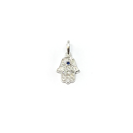 Dije de corazon con cubic en colores varios
