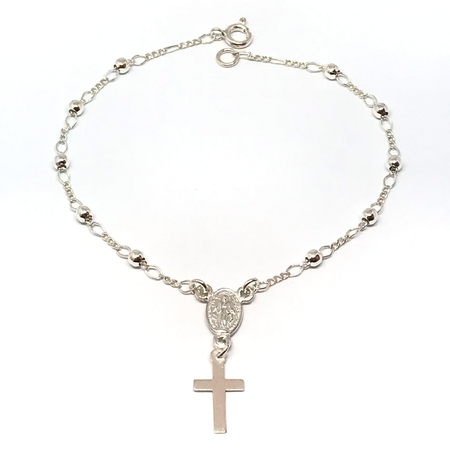 Pulsera denario con bolitas de 3mm nuevo2