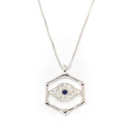 Cadena veneciana con ojito con cubic y cadena extensible nuevo