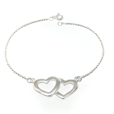 Pulsera con doble corazon nuevo7