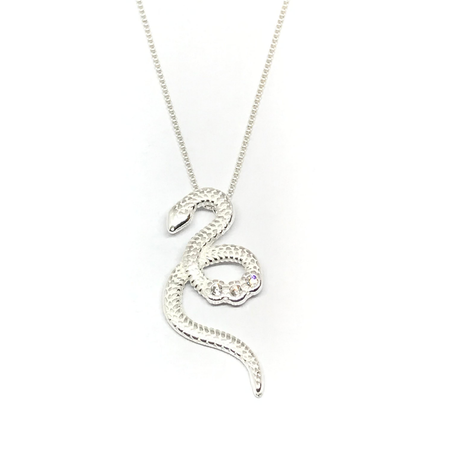 Cadena veneciana con serpiente con cubic nuevo