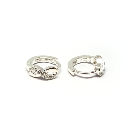 Aros argolla de 12mm con infinito con cubic nuevo7
