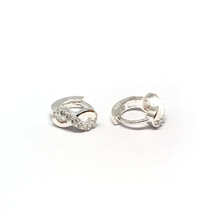 Aros argolla de 10mm con infinito con cubic nuevo7