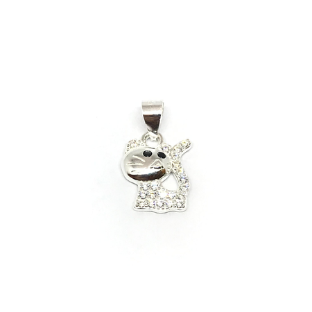 Dije de vaquita de san antonio con esmalte y cubic nuevo10
