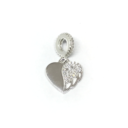 Corazon colgante con cubic y cierre P nuevo11