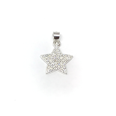 Dije de estrella pasante con cubic nuevo12