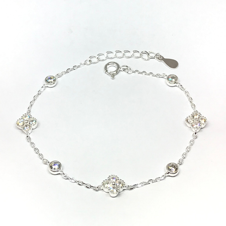 Pulsera con cadena extensible con flores cubic y susanitos nuevo12