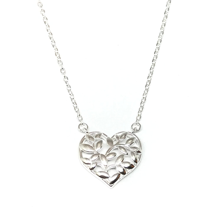 Gargantilla con cadena extensible y corazon calado nuevo
