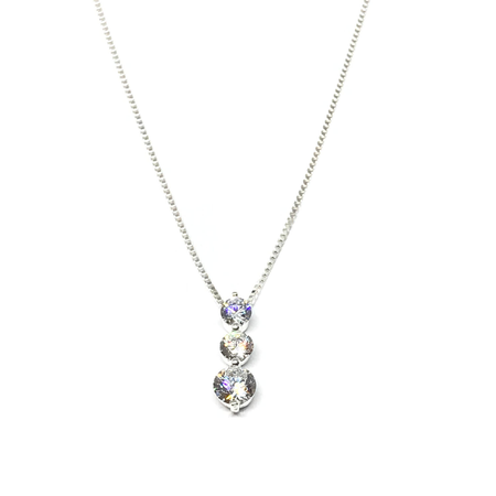 Gargantilla con cadena extensible y cubic colgantes nuevo