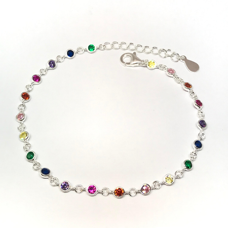 Pulsera con cadena extensible con susanitos multicolores nuevo12