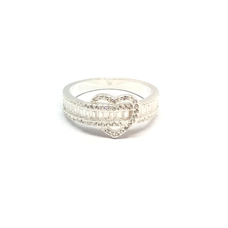 Anillo con corazon y cubics combinados nuevo13