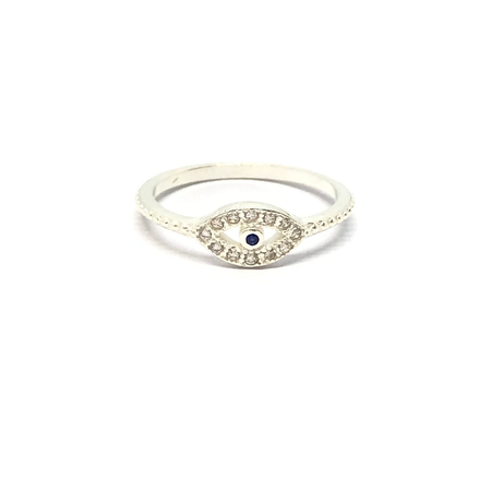 Anillo de ojito con cubic
