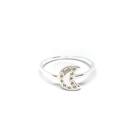 Anillo de luna con cubic