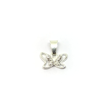 Dije de mariposa con cubic