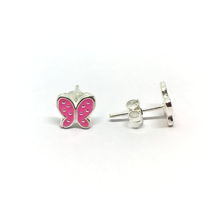 Aros mariposa esmaltados