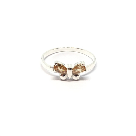 Anillo de mariposa con cubic en colores varios