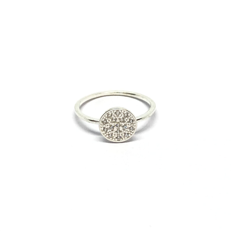 Anillo redondo con cubic