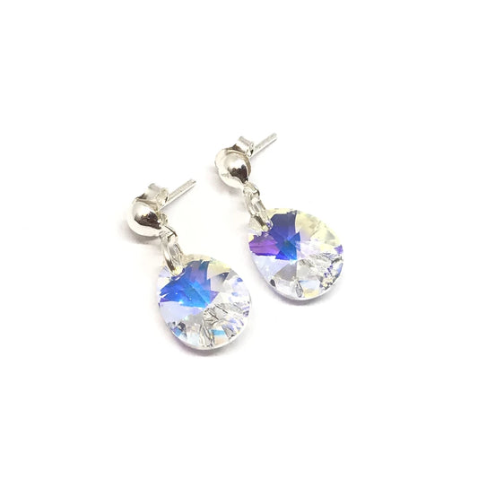 Aros colgantes con gota cristal nuevo