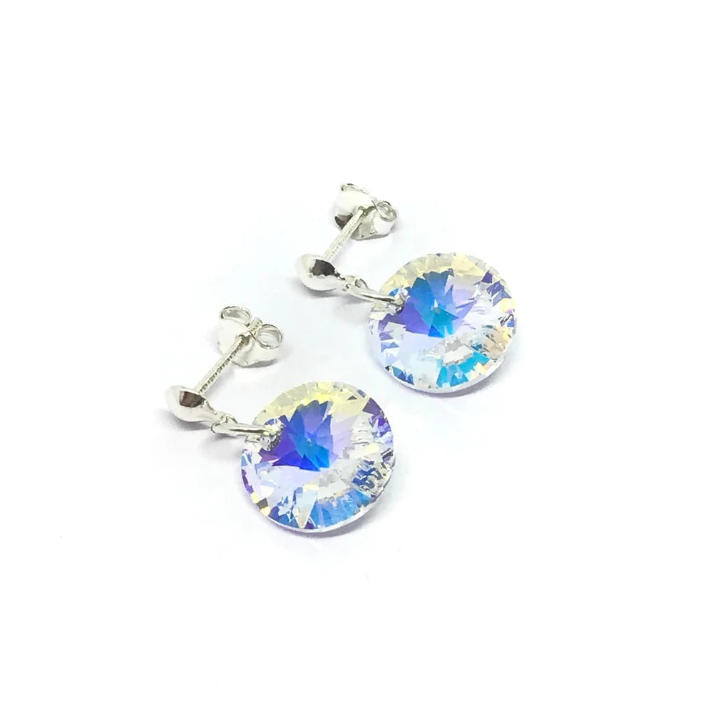 Aros colgantes linea cristal