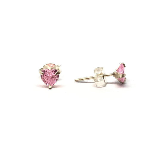 Aros corazon cubic engarzado
