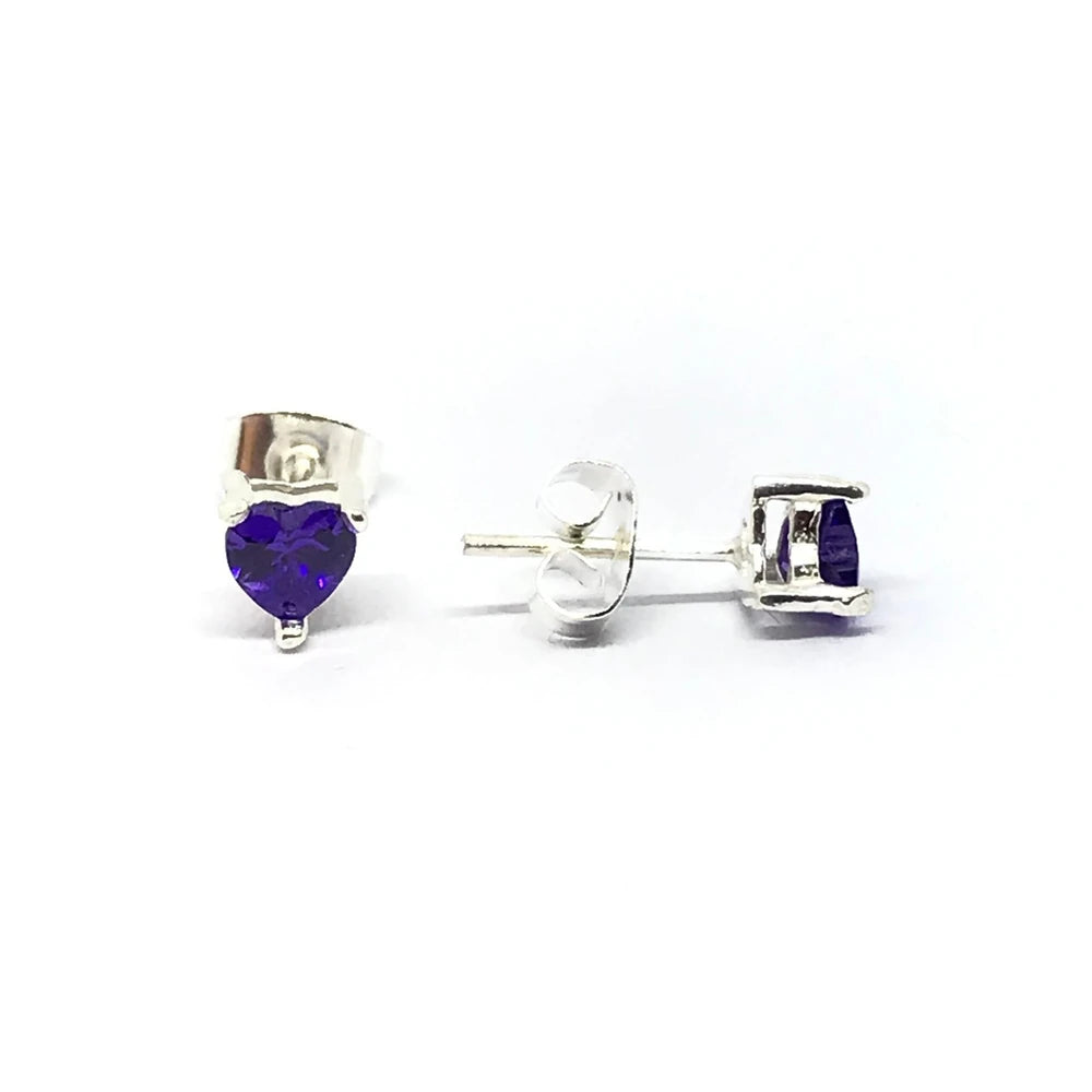 Aros cubic corazon chico