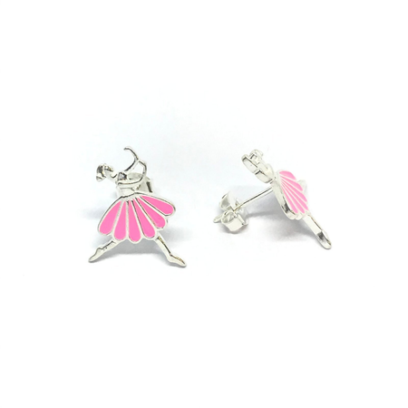 Aros bailarina esmaltada