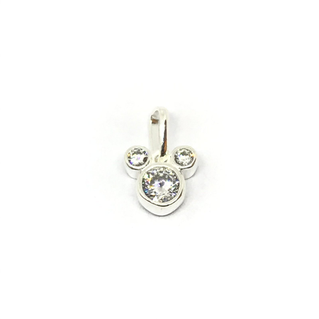Dije corazon cubic en colores varios