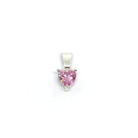 Dije cubic corazon colores varios