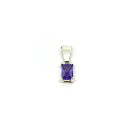 Dije cubic rectangular en colores varios