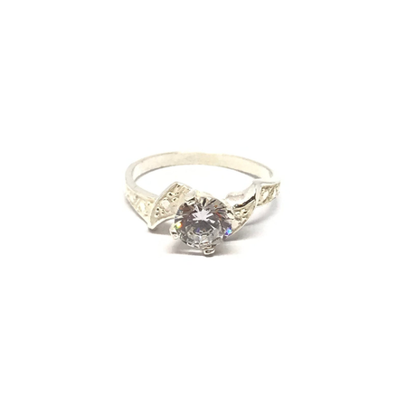 Anillo de plata con cubic en colores varios