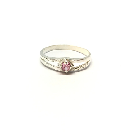 Anillo de plata economico con cubic en colores varios