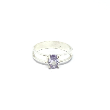 Anillo calado estilo doble con cubic