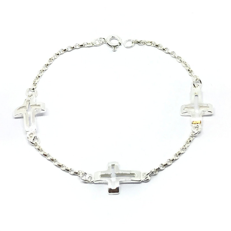 Pulsera con tres cruces
