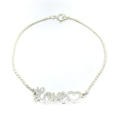 Pulsera con frase LOVE