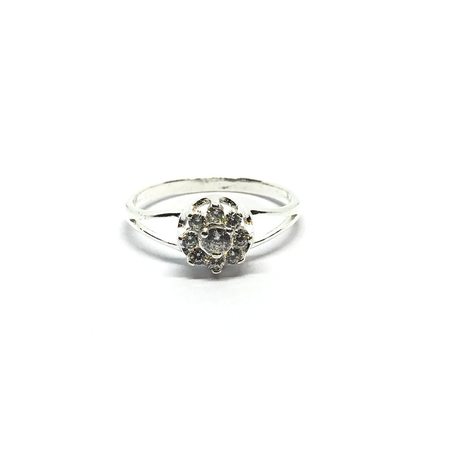 Anillo roseta con cubic