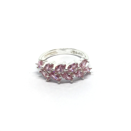 Anillo con doble fila de cubic semillita