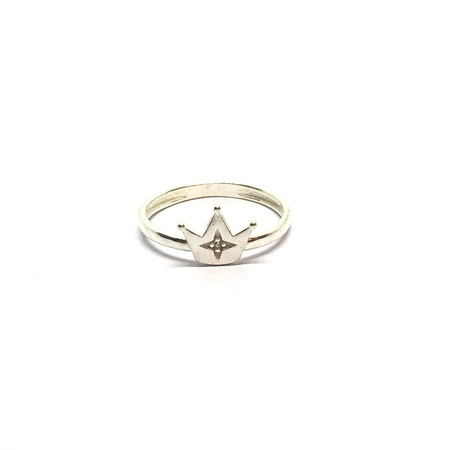 Anillo de corona con cubic