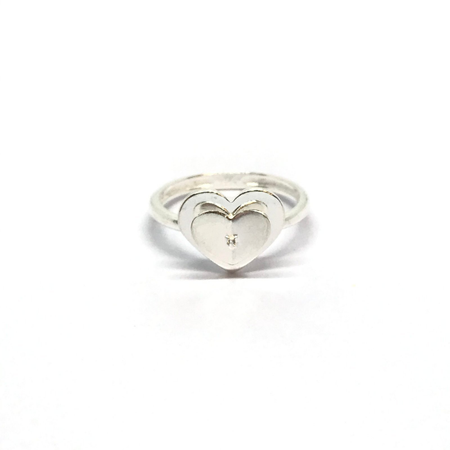 Anillo de corazon con movimiento con cubic