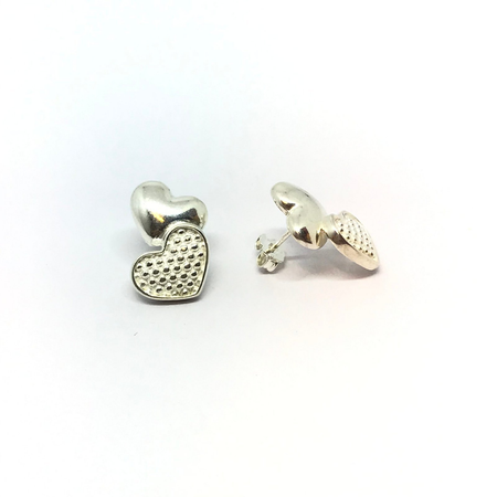 Aros de corazon combinado