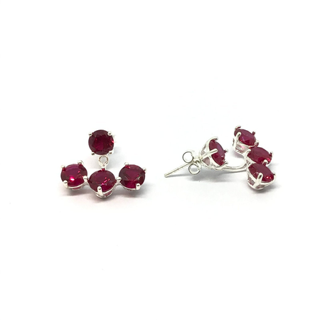 Aros abanico con cubic