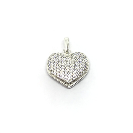 Dije corazon con cubic