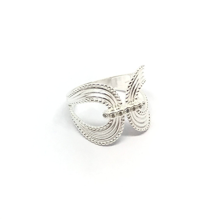 Anillo estilo doble con cubic