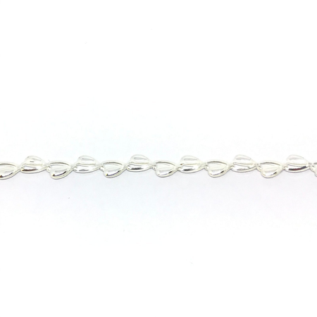 Pulsera hueca con corazones