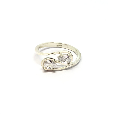 Anillo con gotas cubic